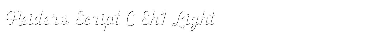 Heiders Script C Sh1 Light